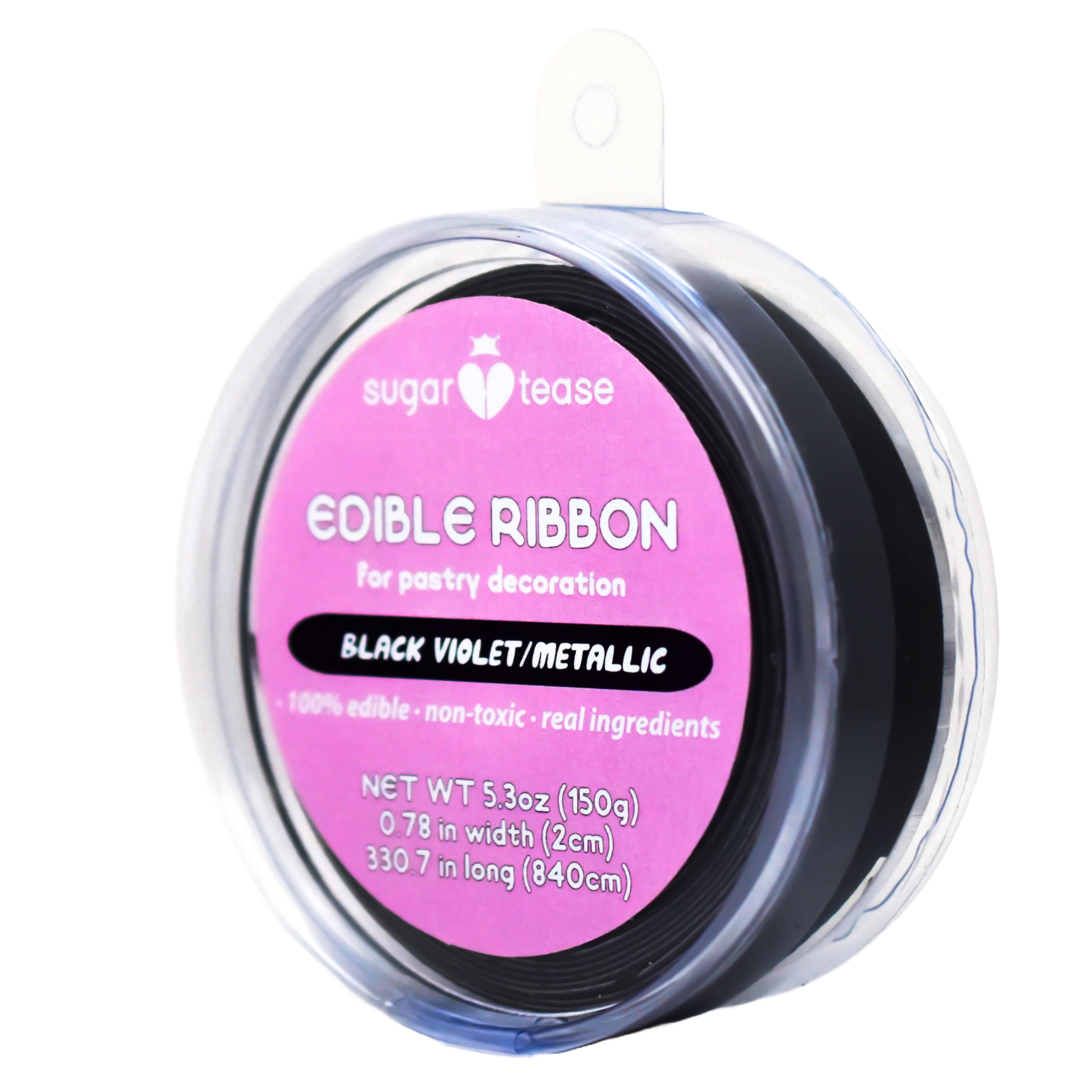 Edible Ribbon Cake Decoration (Metallic)