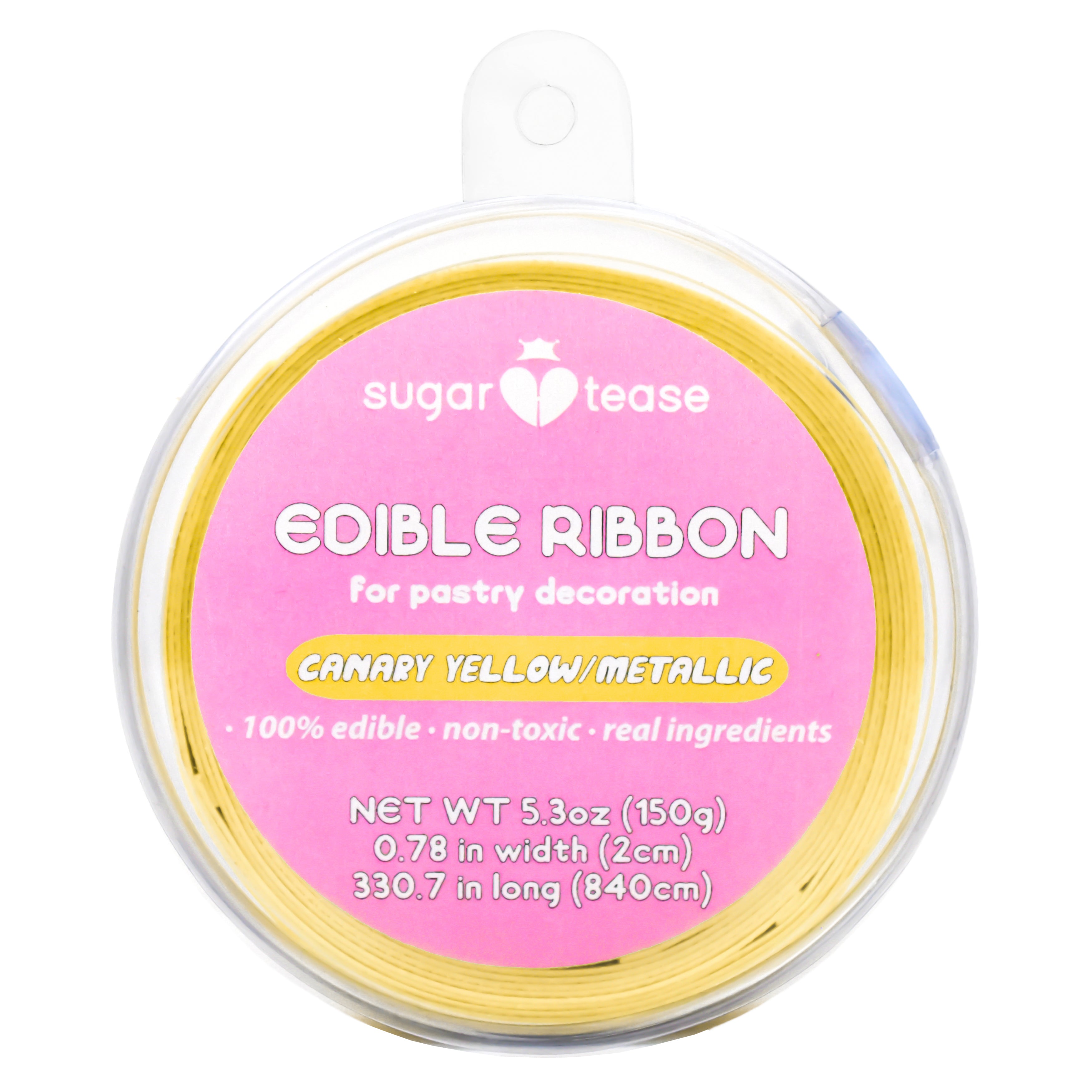 Edible Ribbon Cake Decoration (Metallic)