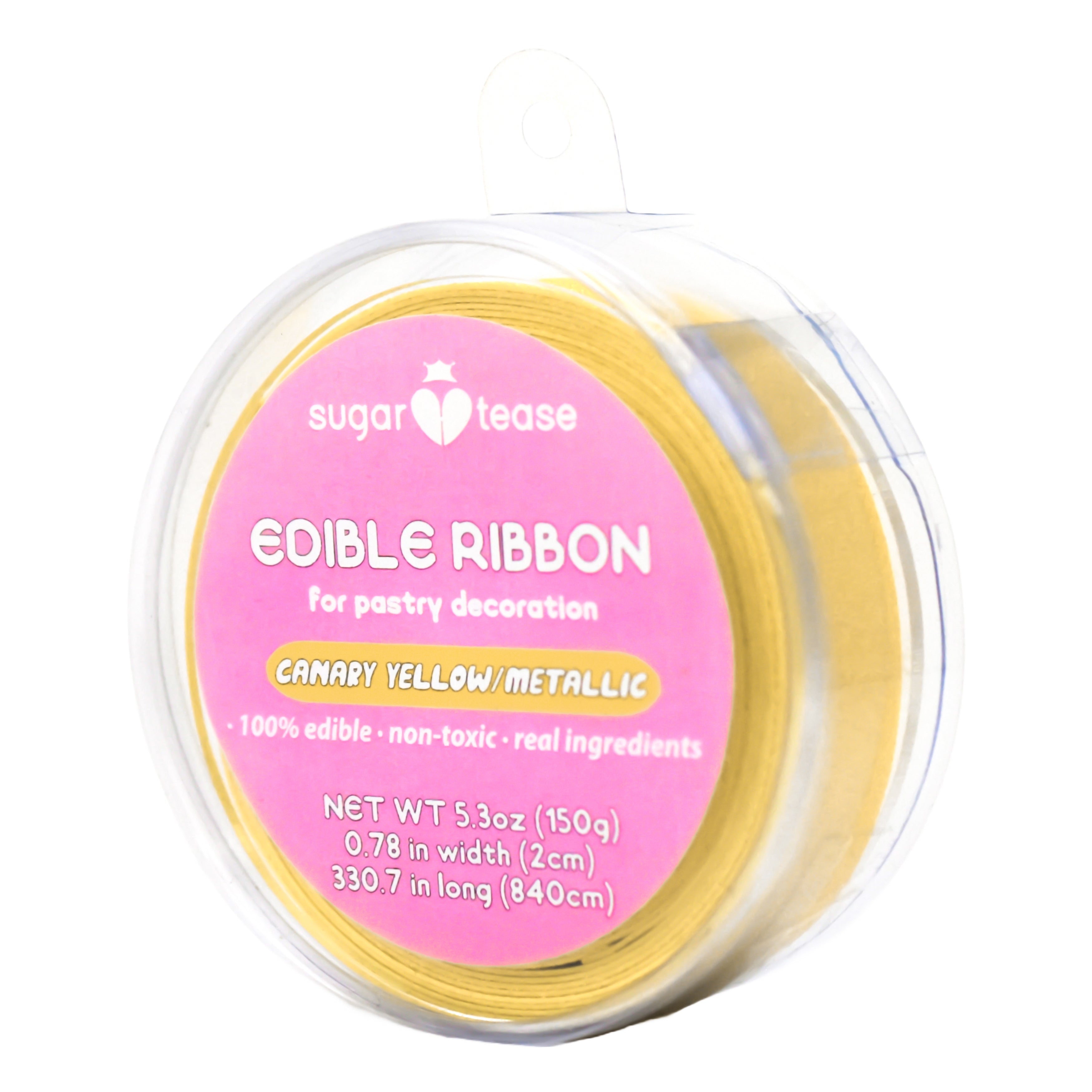Edible Ribbon Cake Decoration (Metallic)