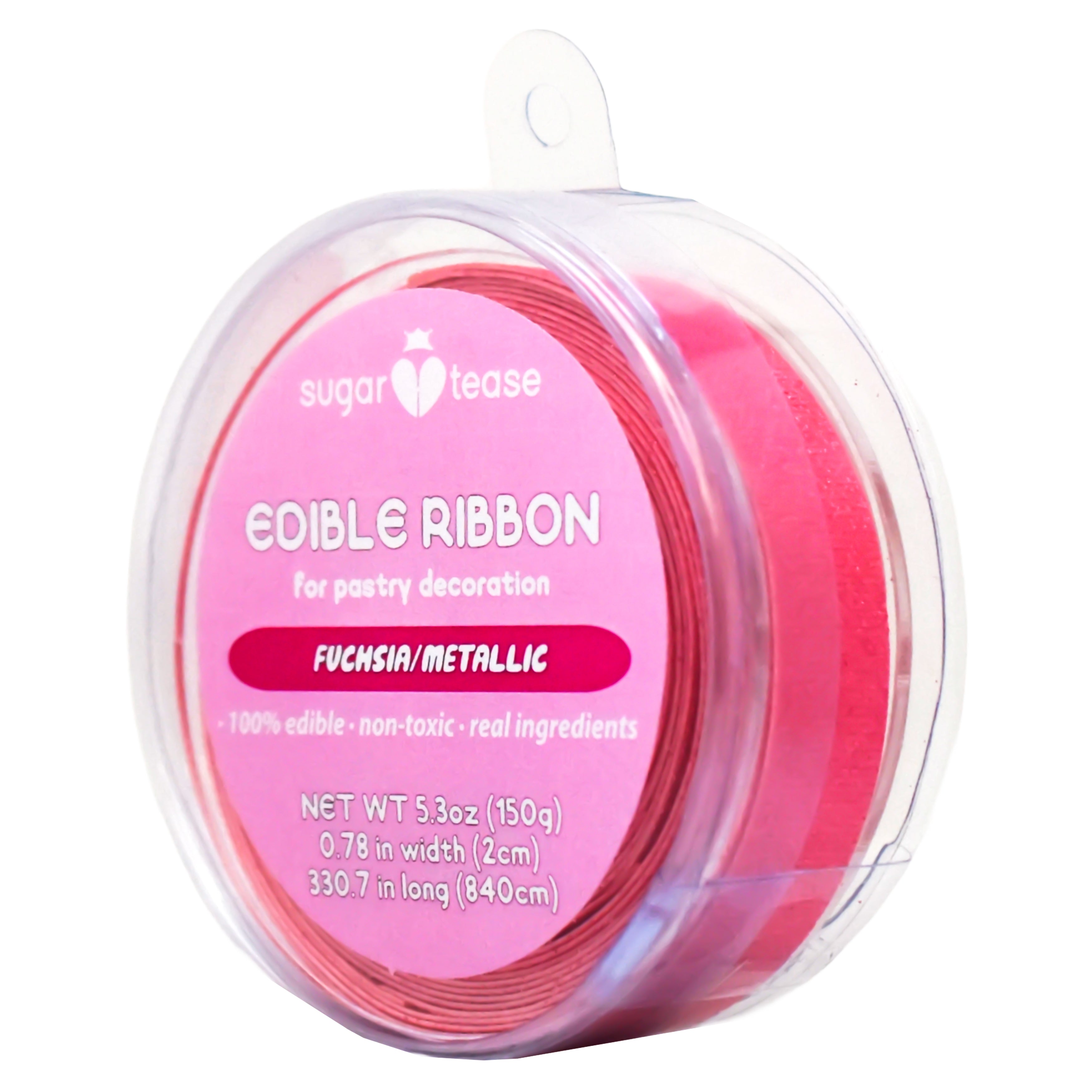 Edible Ribbon Cake Decoration (Metallic)