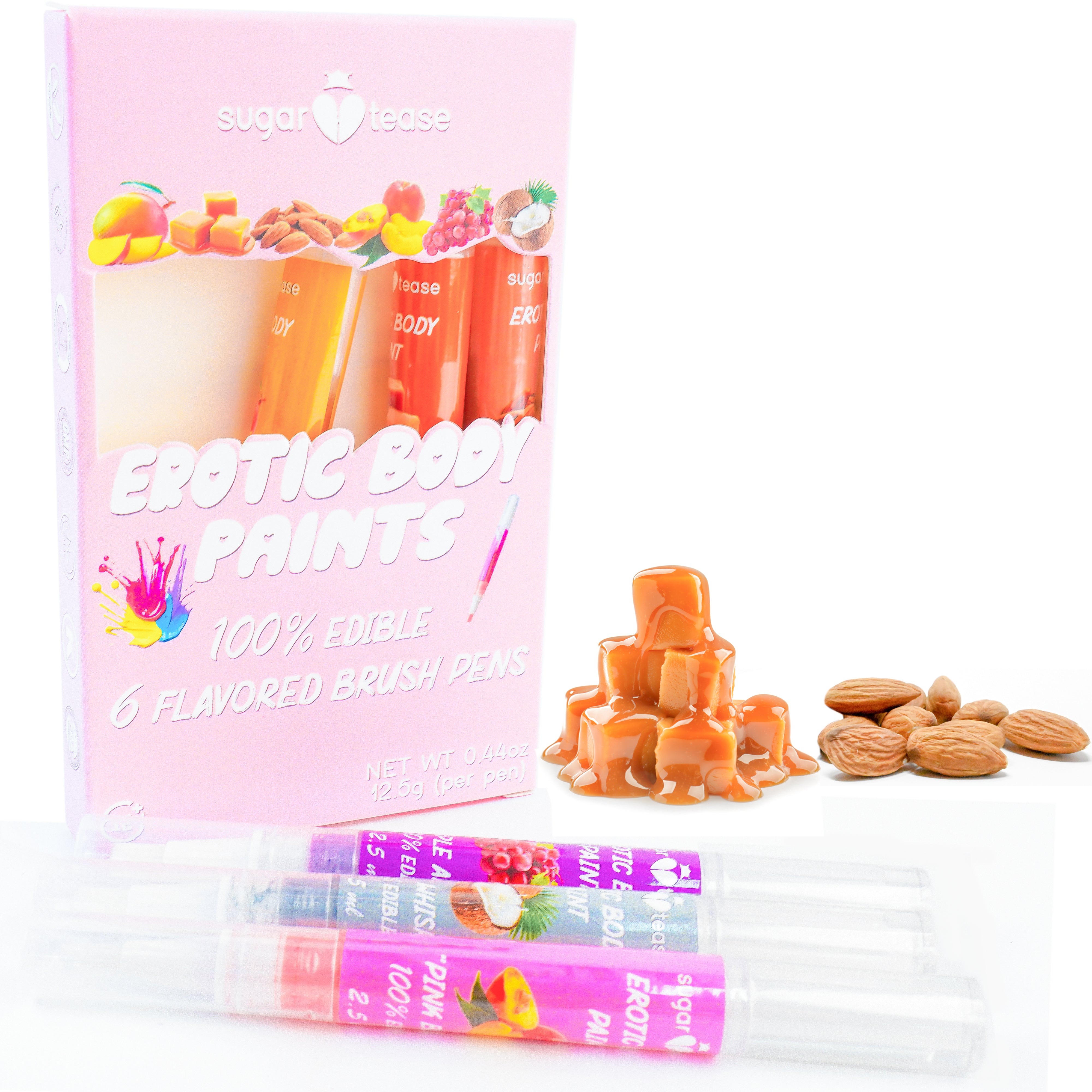 Exclusive Colors Edible Flavored Body Paints