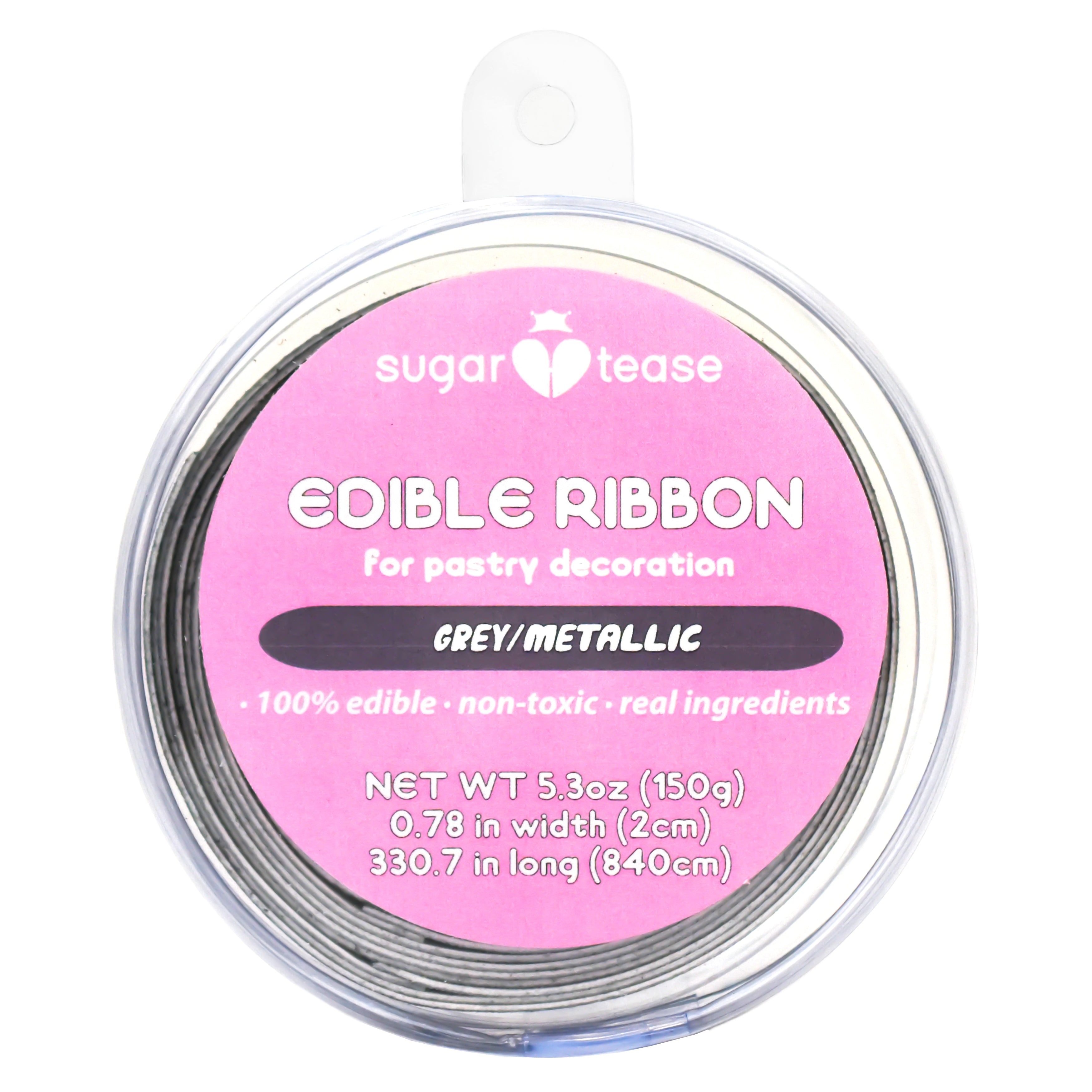 Edible Ribbon Cake Decoration (Metallic)