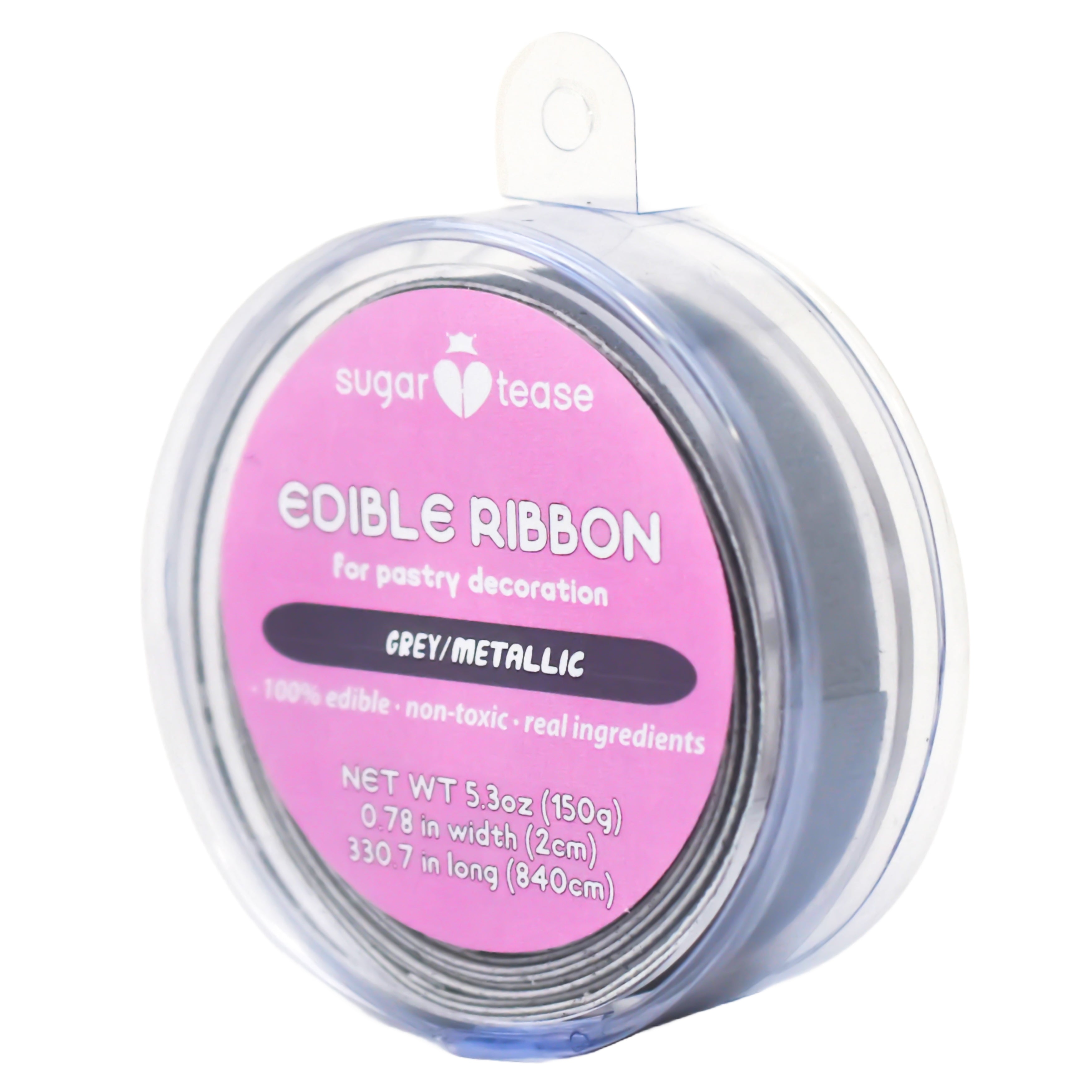 Edible Ribbon Cake Decoration (Metallic)