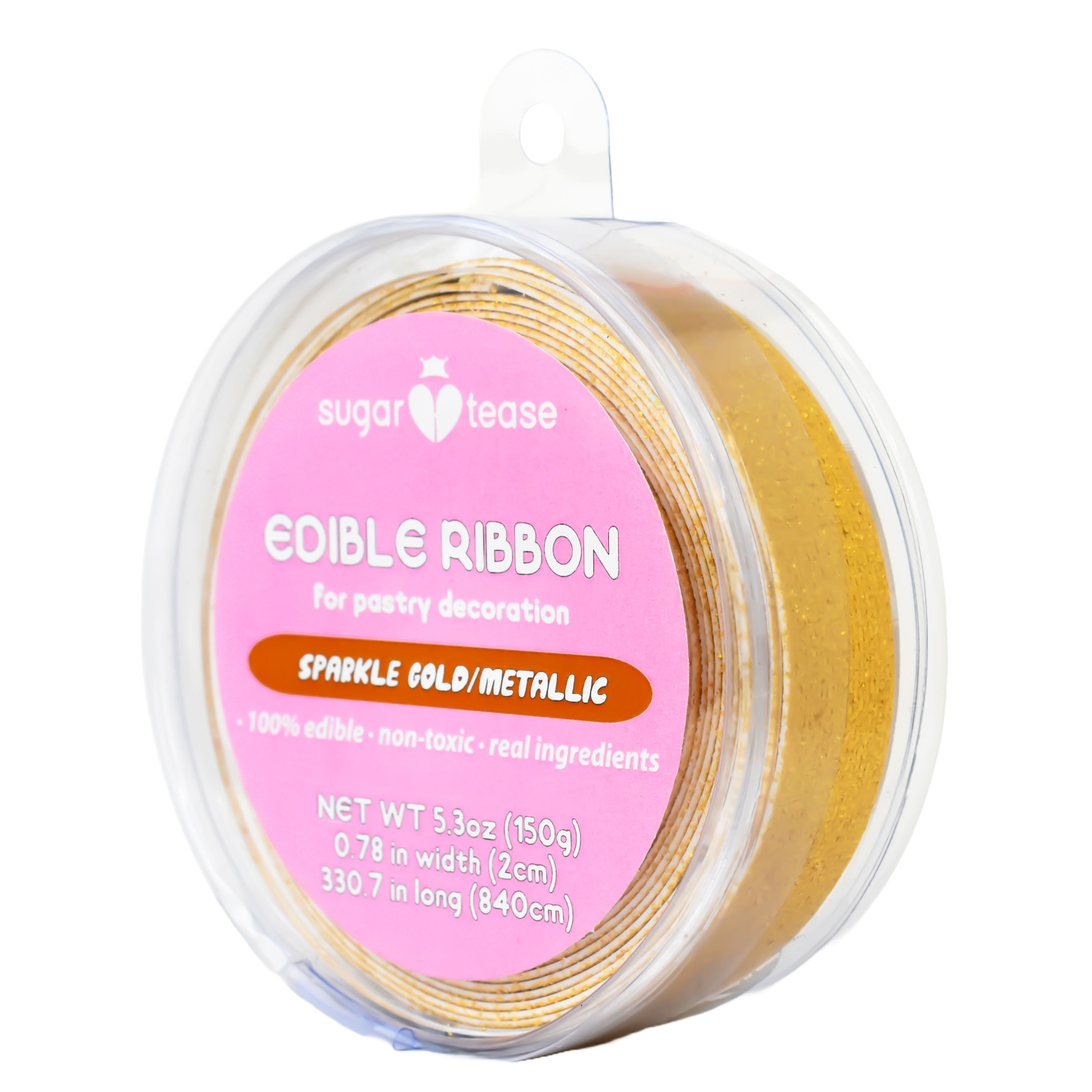 Edible Ribbon Cake Decoration (Metallic)
