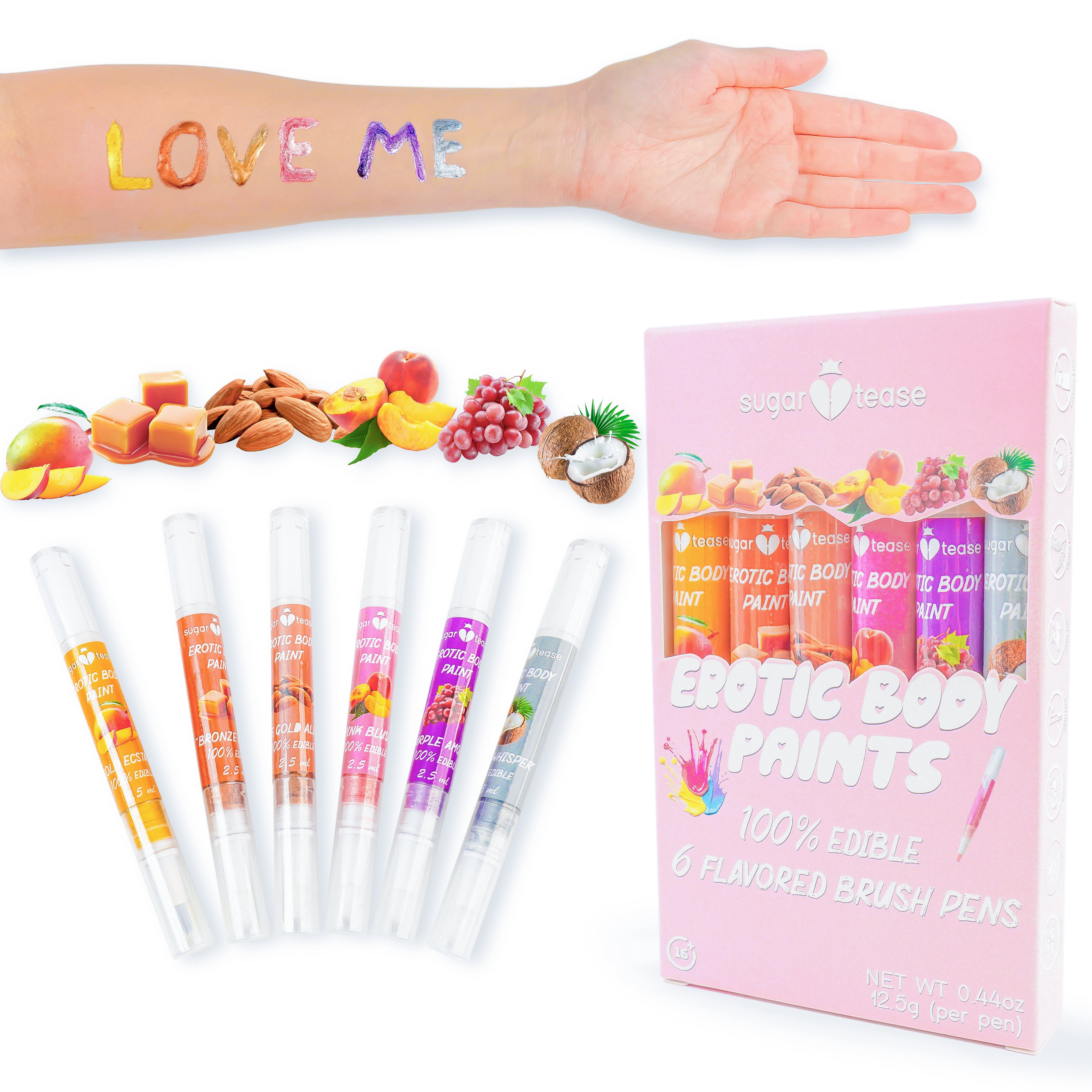 Exclusive Colors Edible Flavored Body Paints