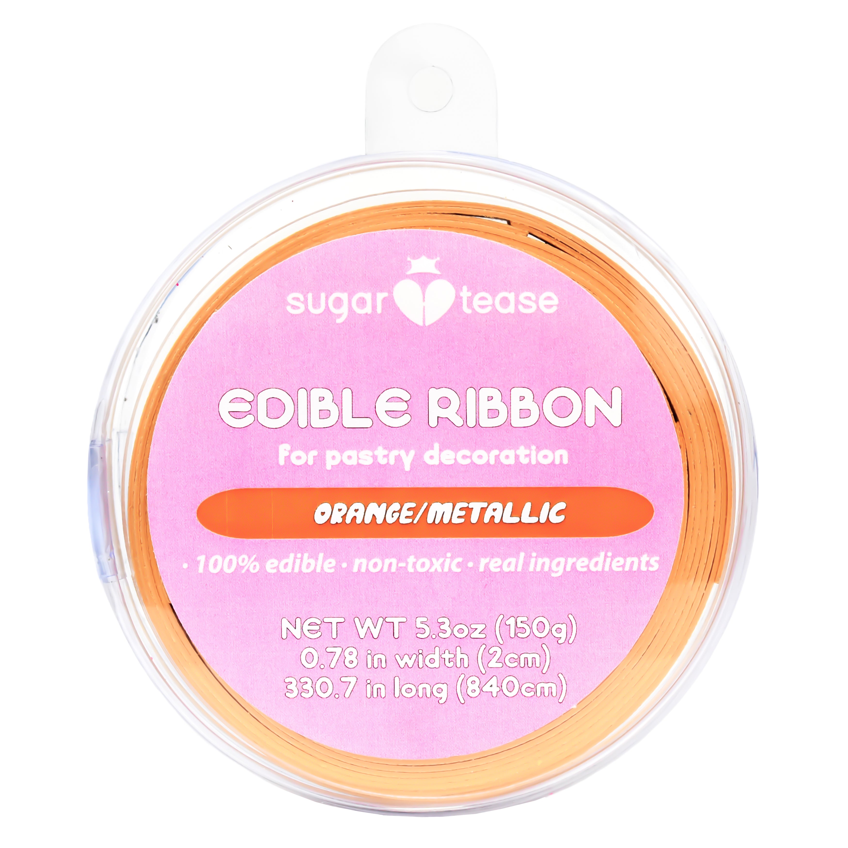 Edible Ribbon Cake Decoration (Metallic)