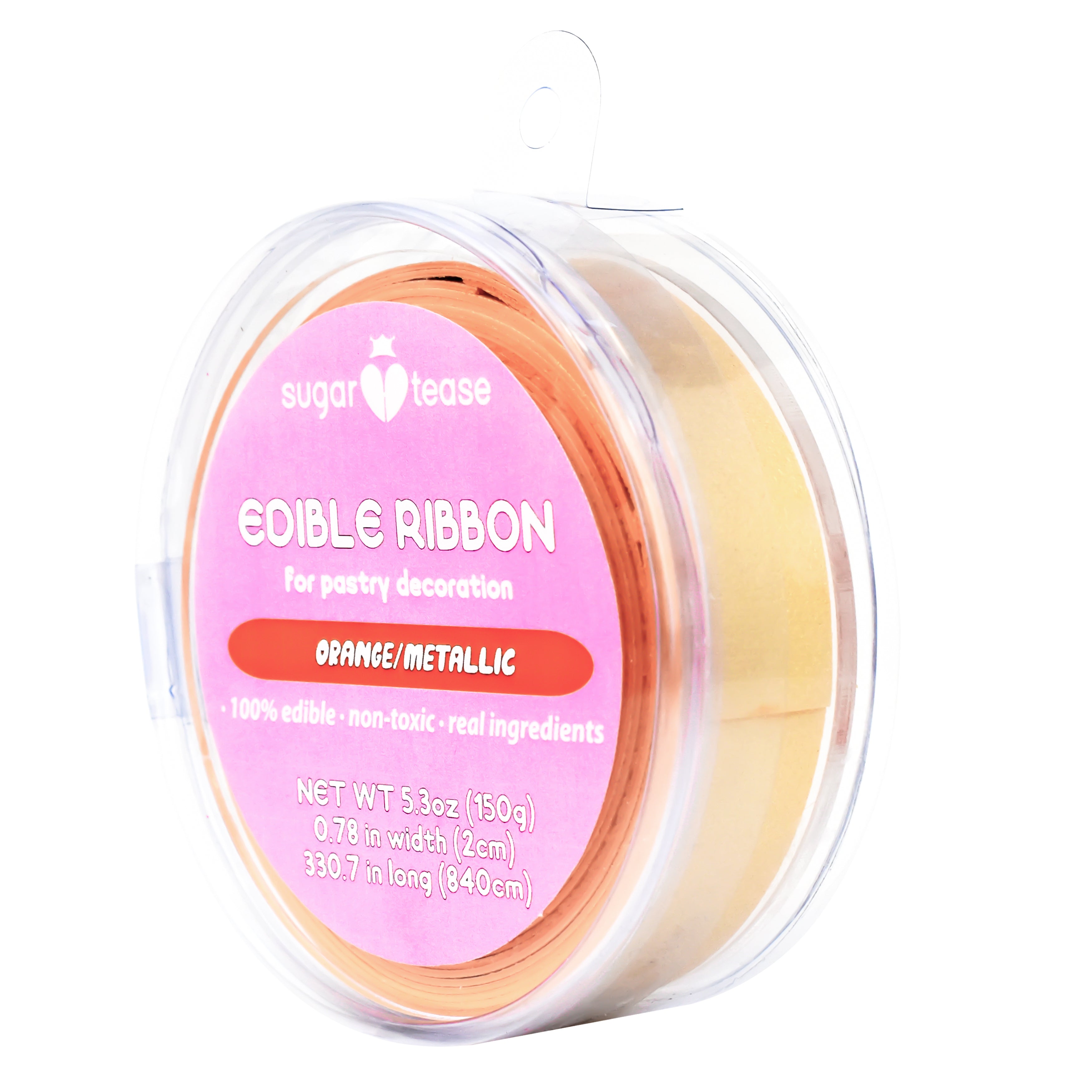 Edible Ribbon Cake Decoration (Metallic)