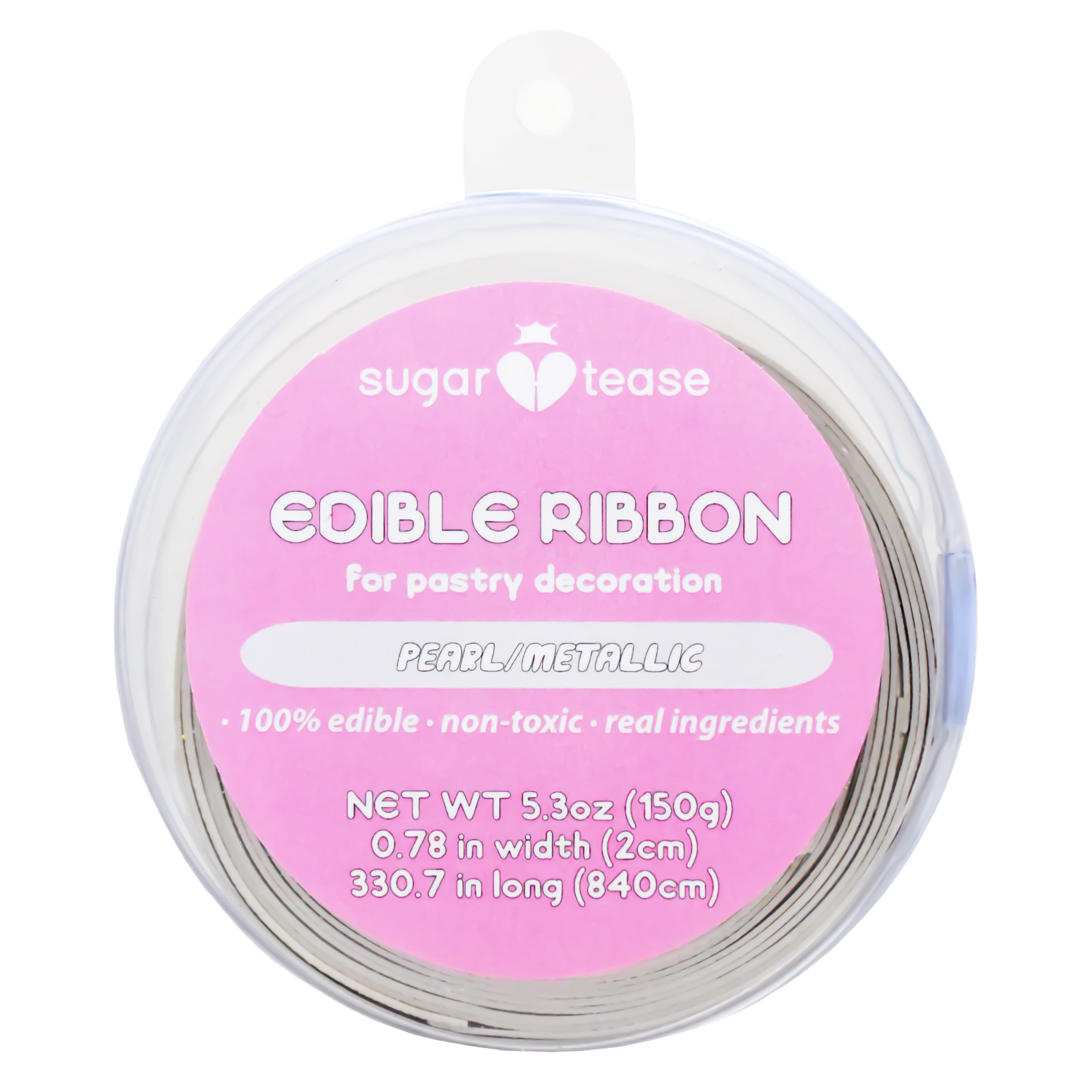 Edible Ribbon Cake Decoration (Metallic)
