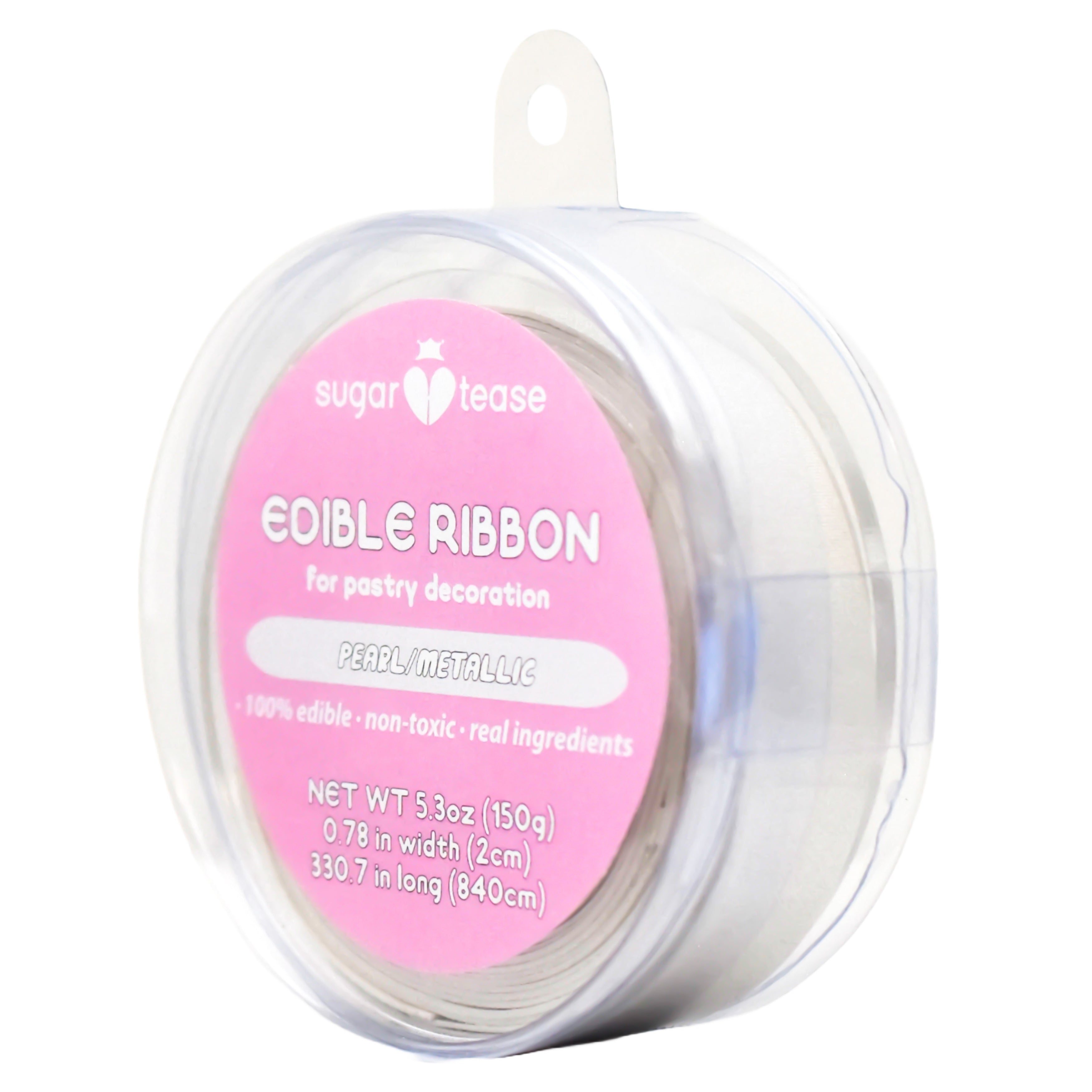 Edible Ribbon Cake Decoration (Metallic)
