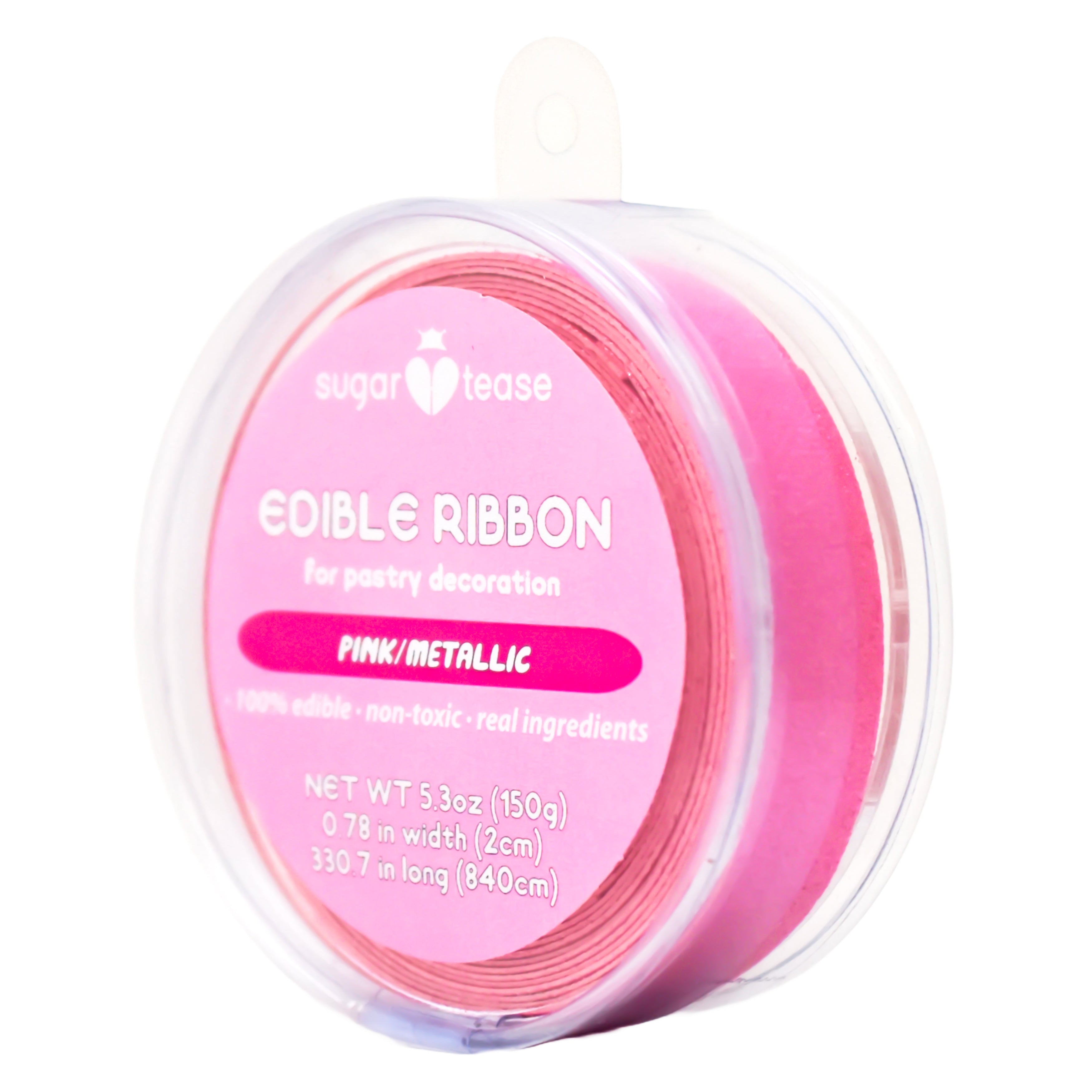 Edible Ribbon Cake Decoration (Metallic)