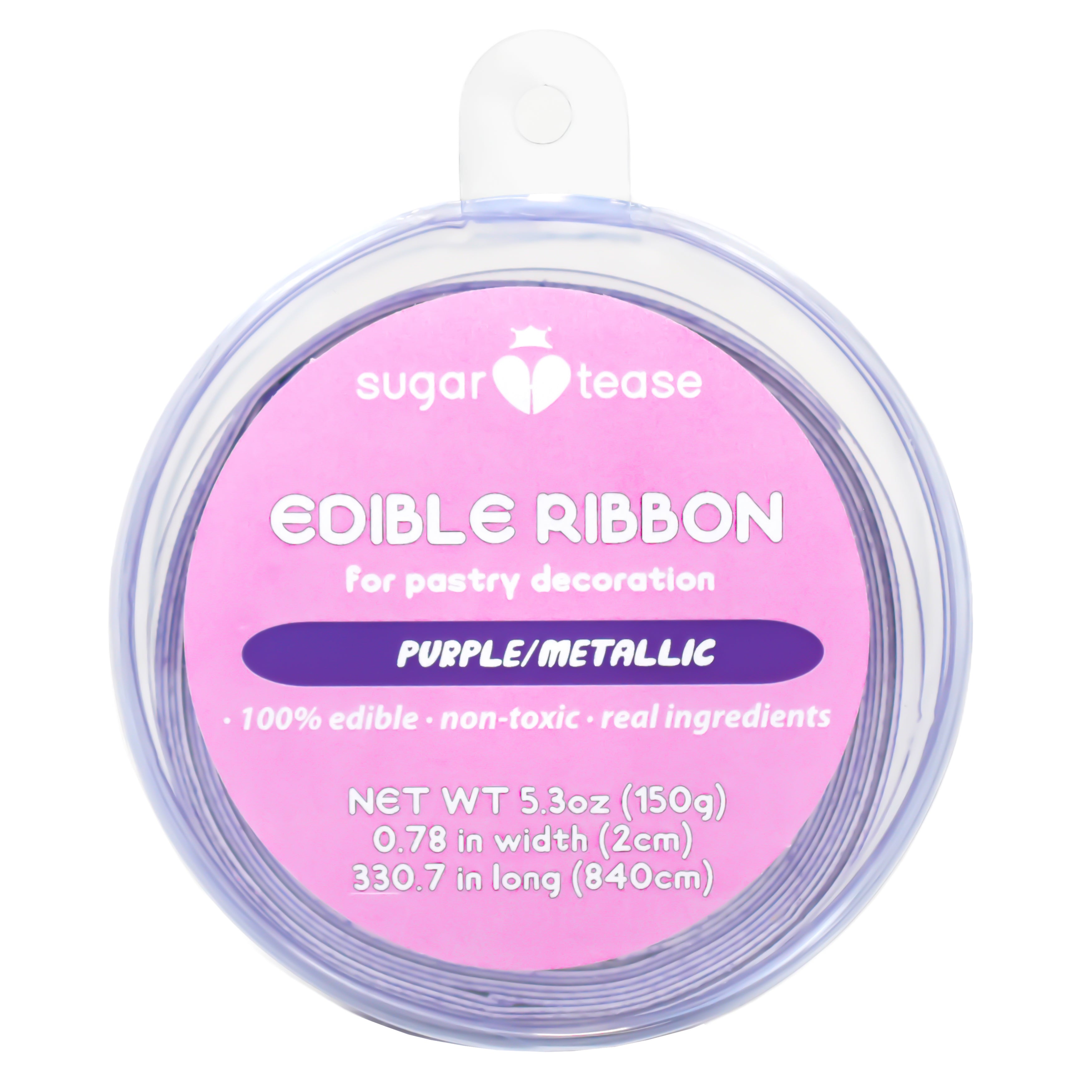 Edible Ribbon Cake Decoration (Metallic)
