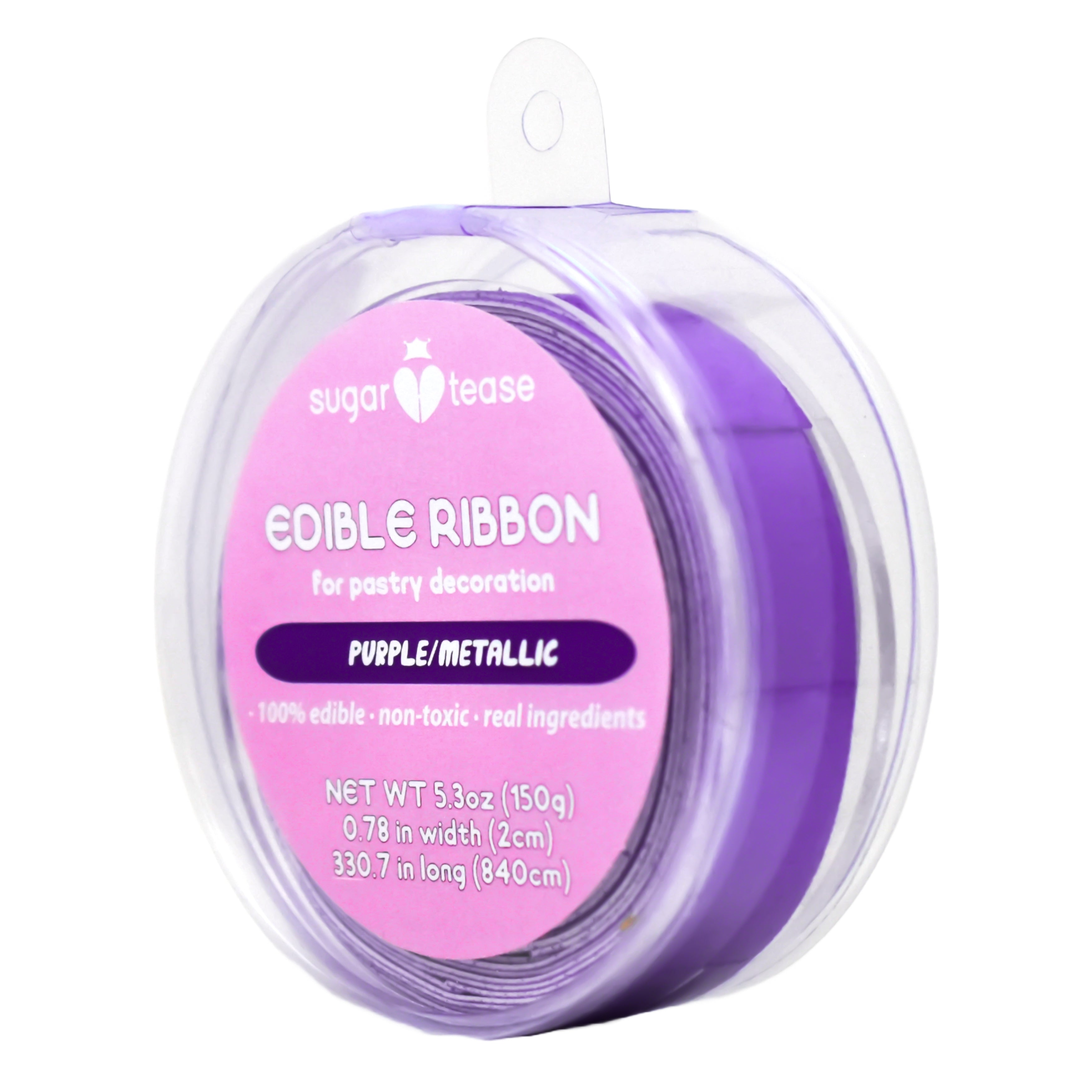 Edible Ribbon Cake Decoration (Metallic)