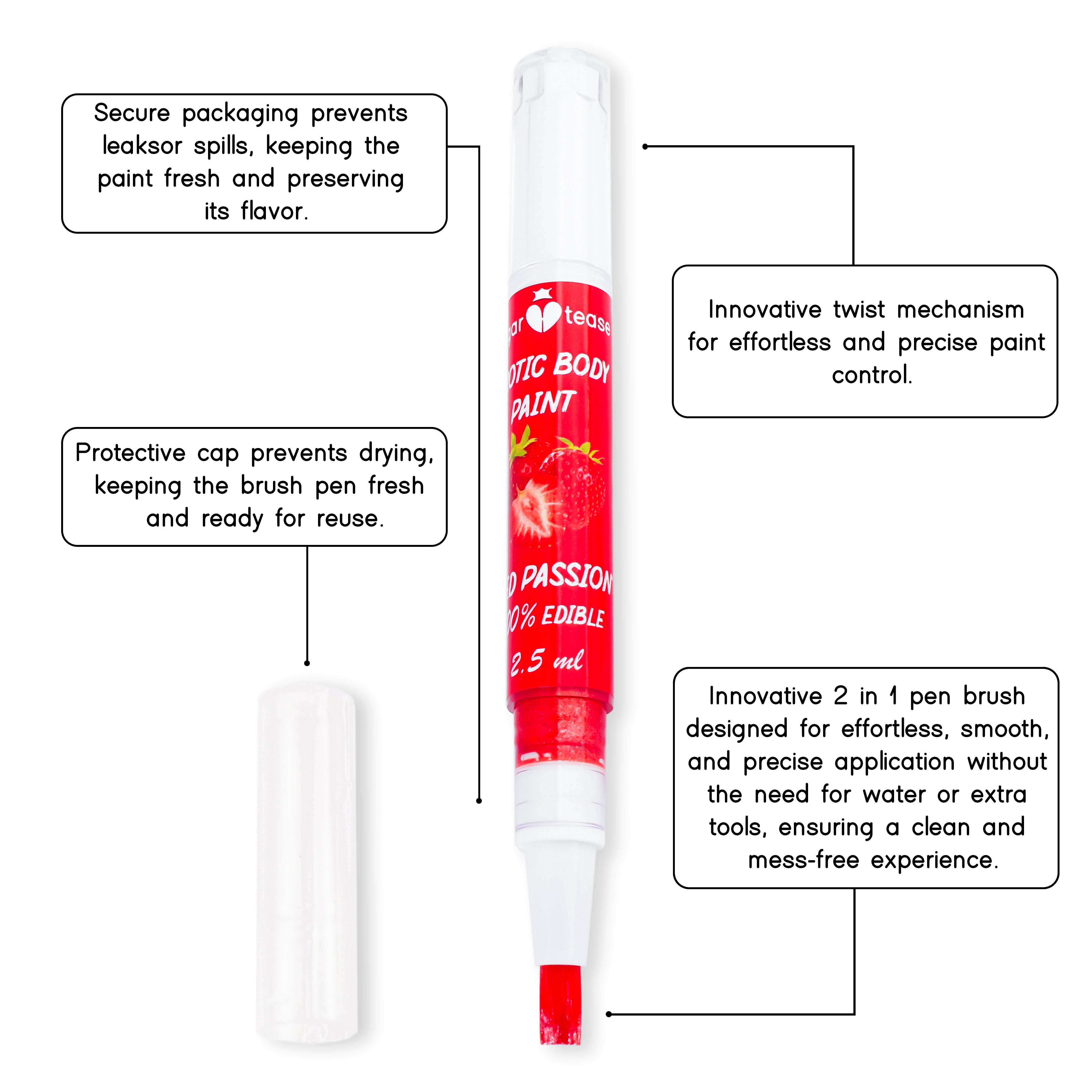 Standard Colors Edible Flavored Body Paints