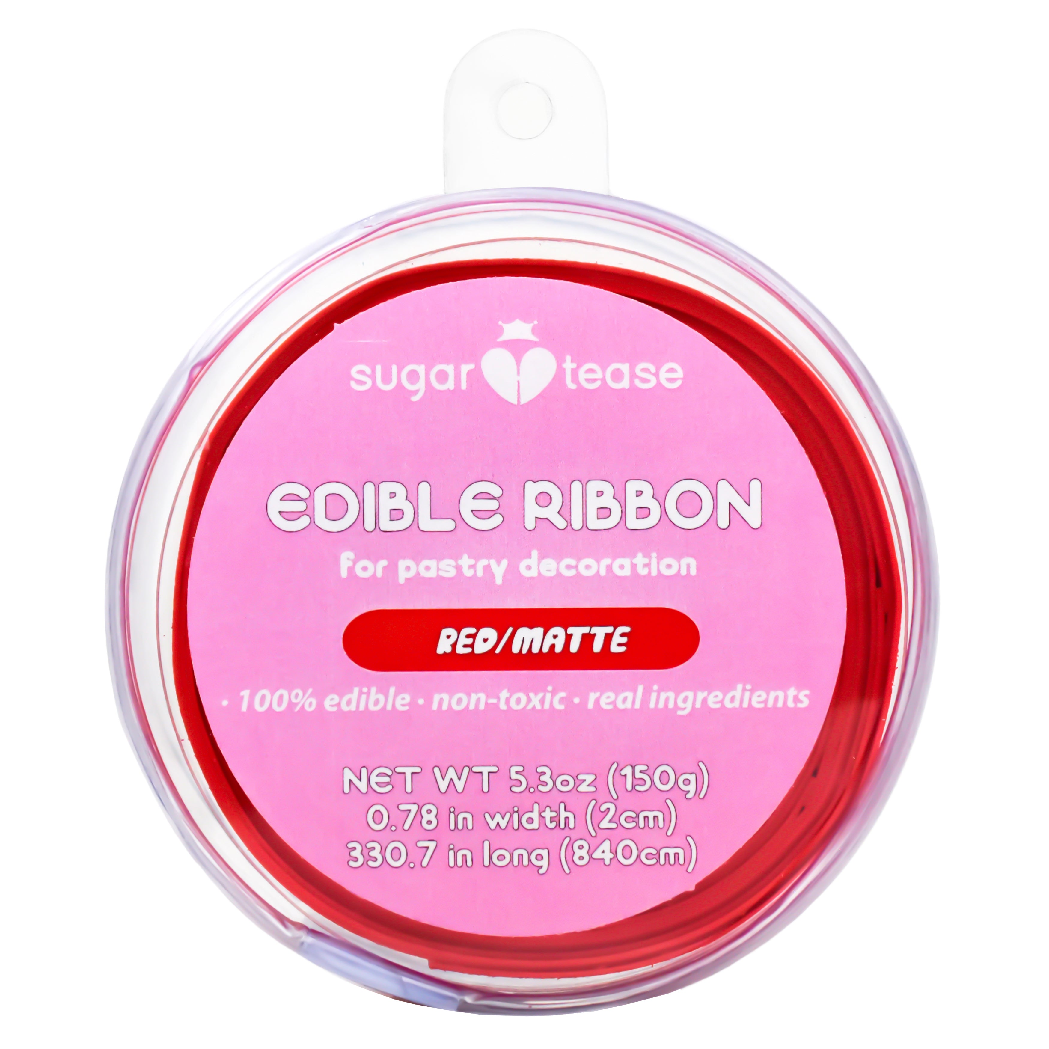 Edible Ribbon Cake Decoration (Matte)