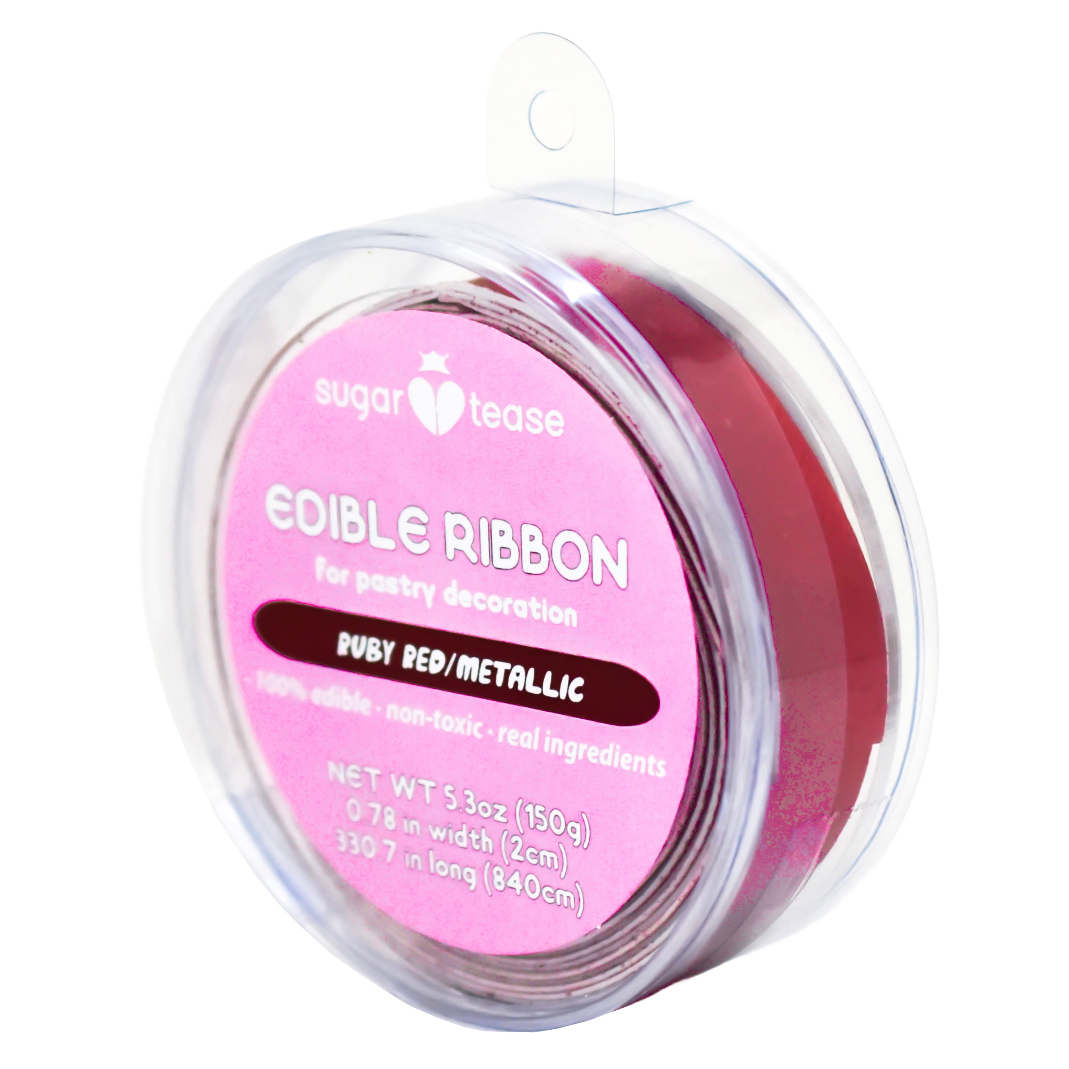 Edible Ribbon Cake Decoration (Metallic)