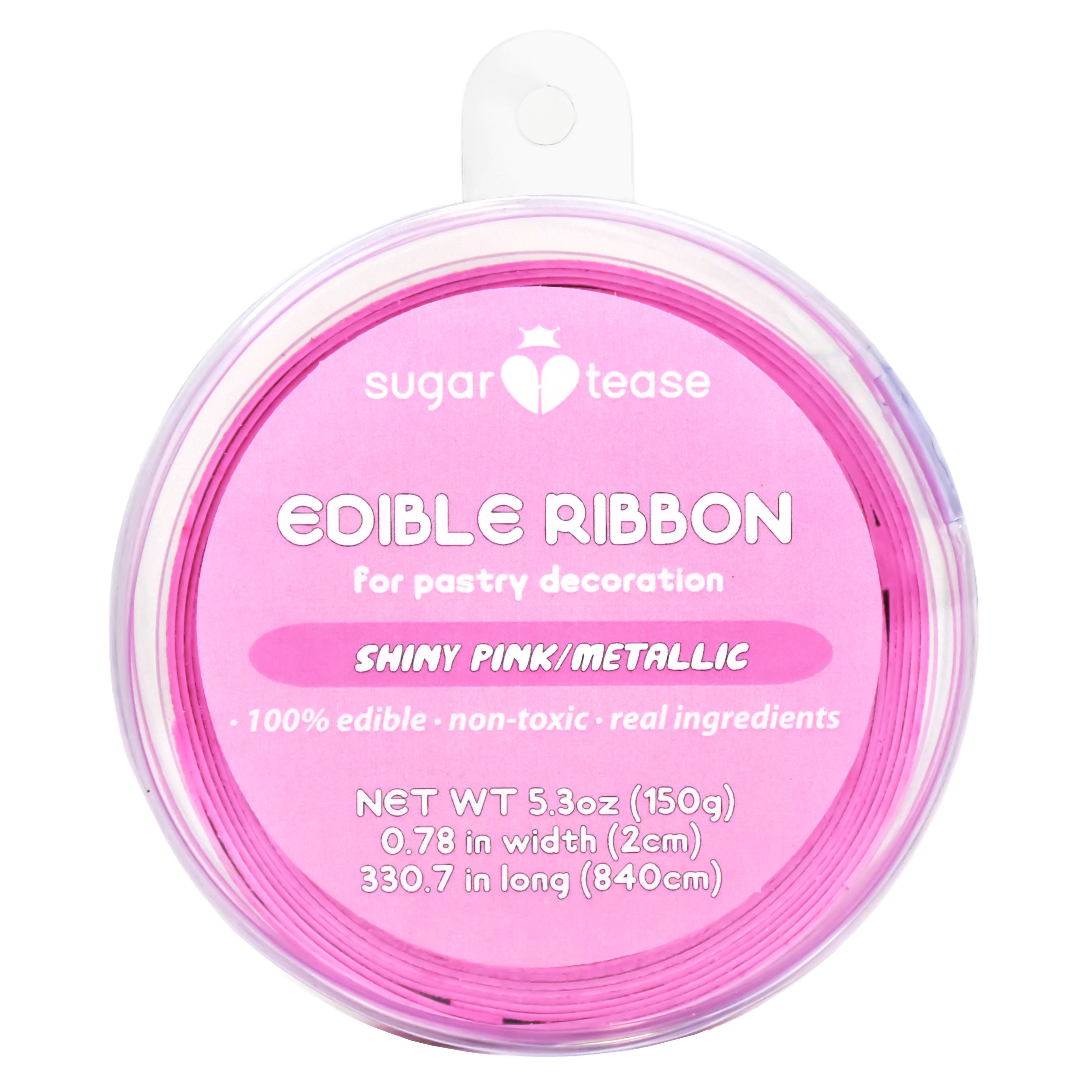 Edible Ribbon Cake Decoration (Metallic)