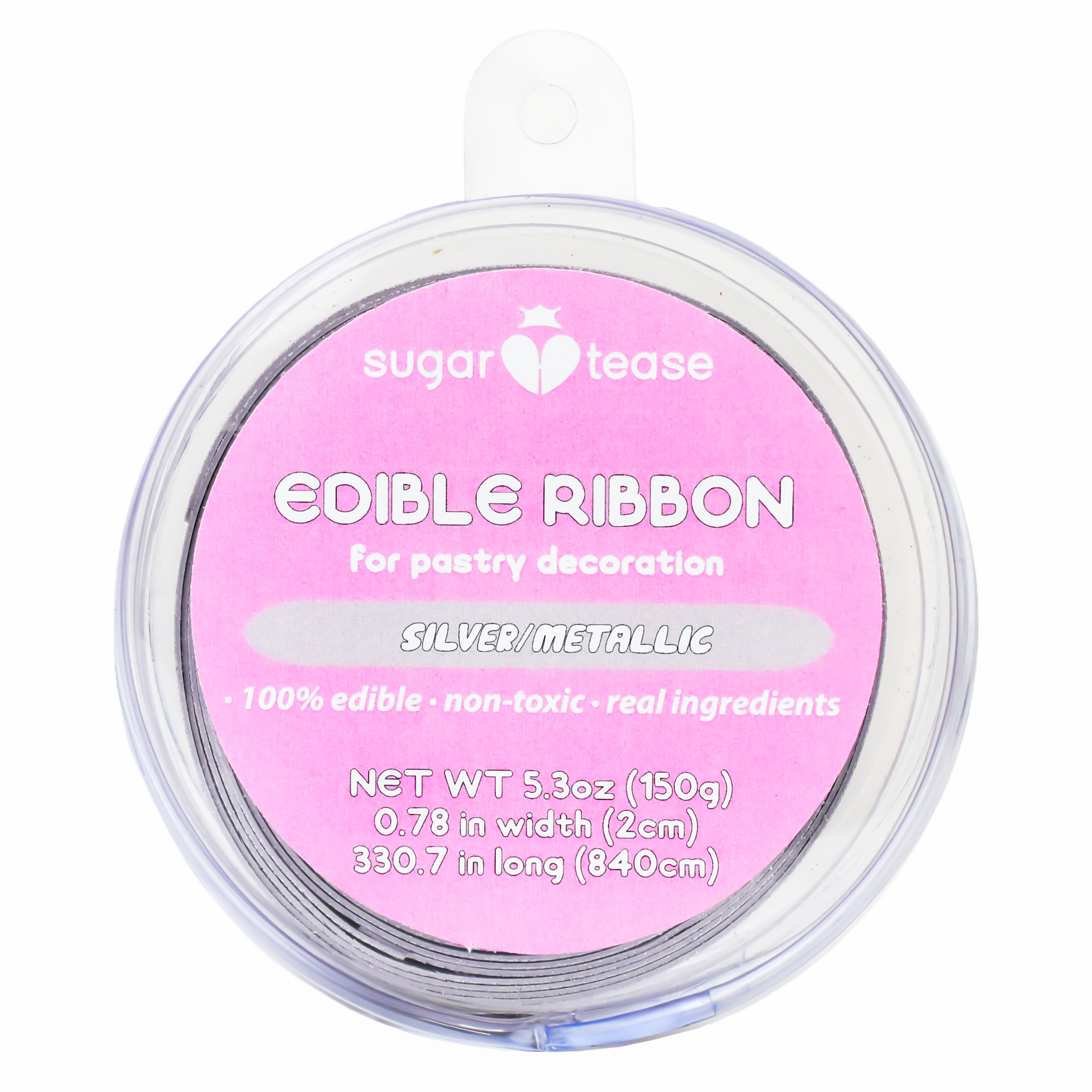 Edible Ribbon Cake Decoration (Metallic)