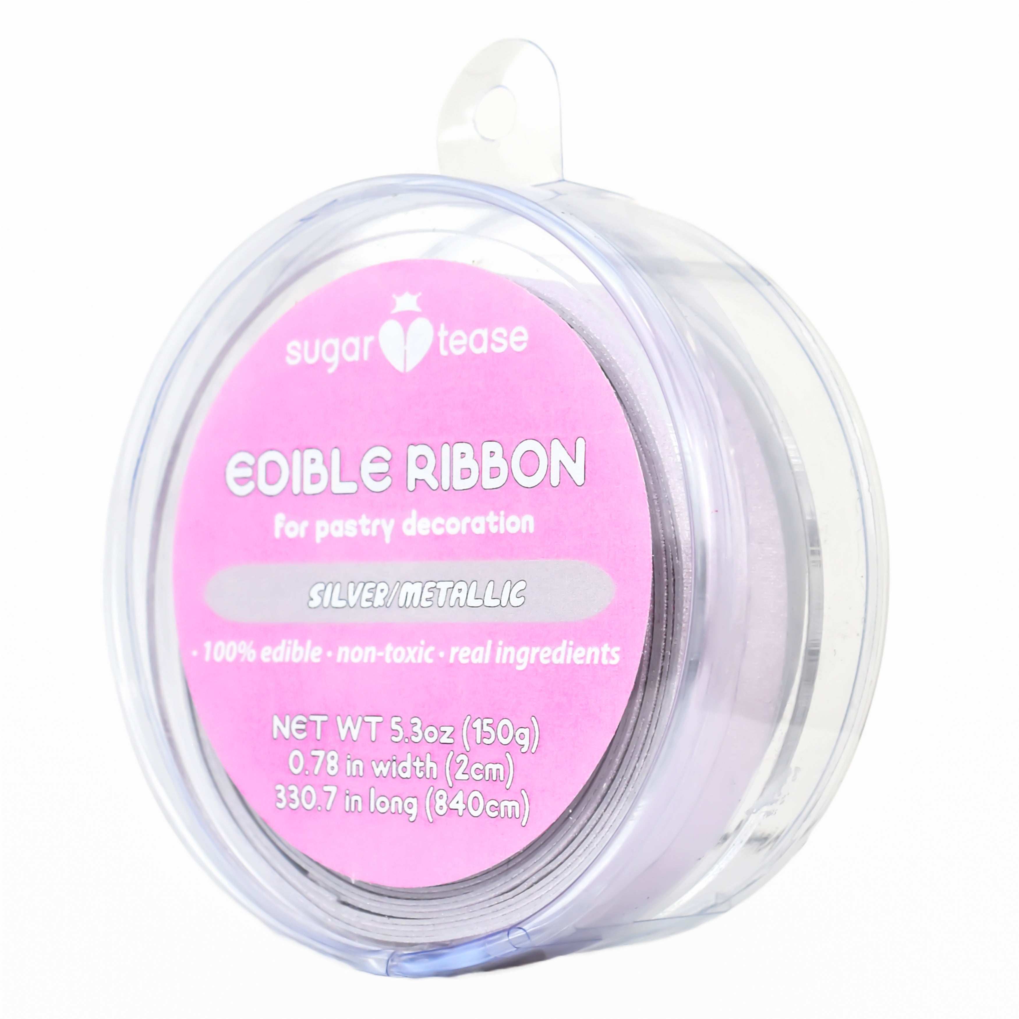 Edible Ribbon Cake Decoration (Metallic)