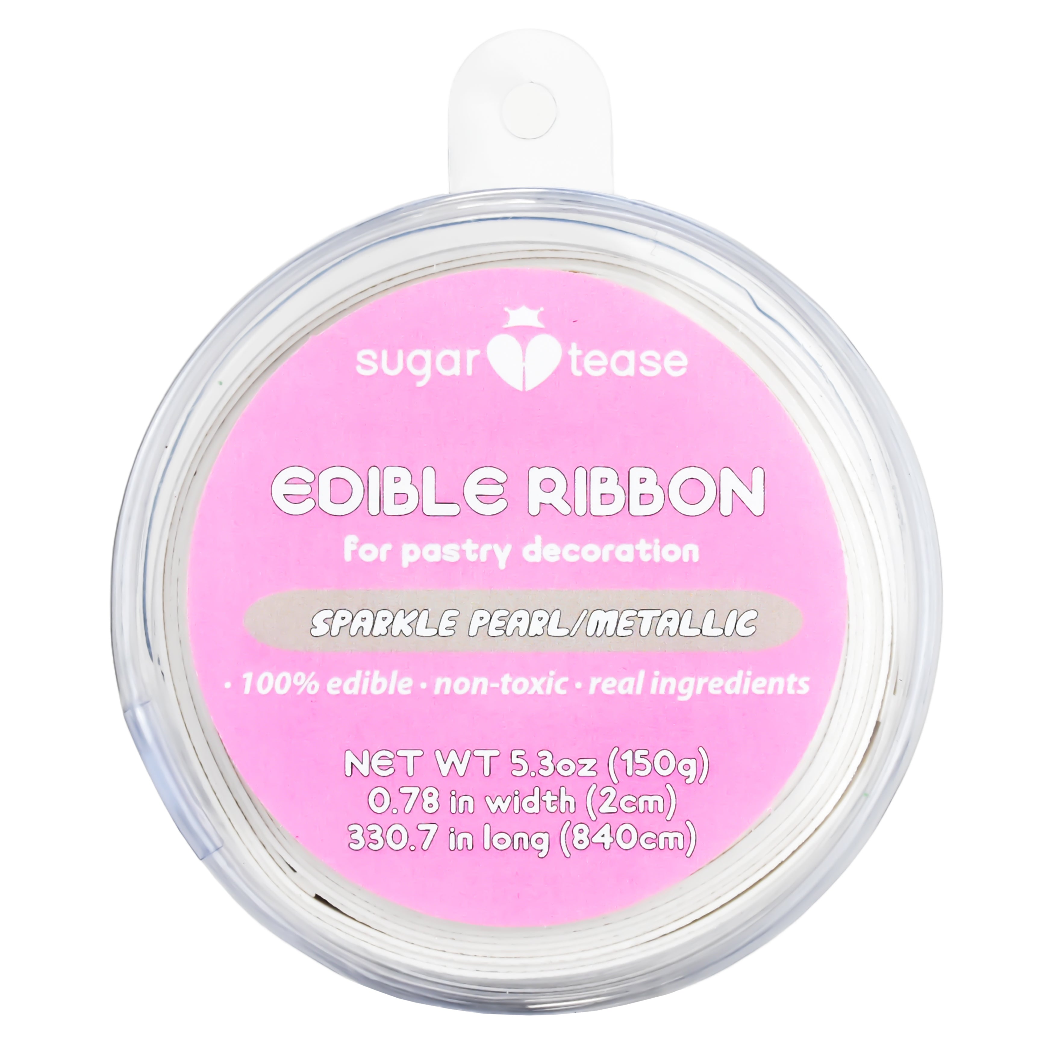 Edible Ribbon Cake Decoration (Metallic)