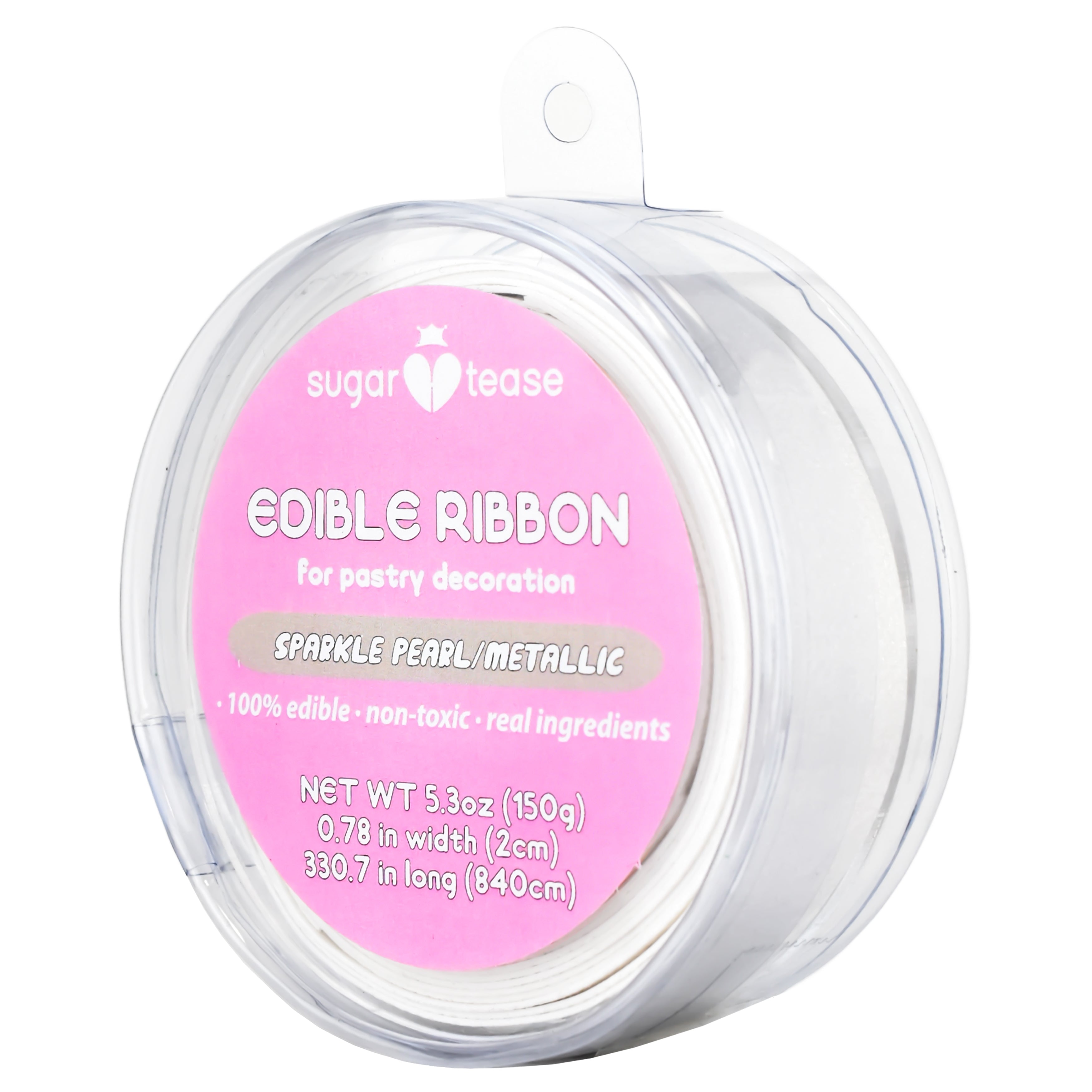 Edible Ribbon Cake Decoration (Metallic)