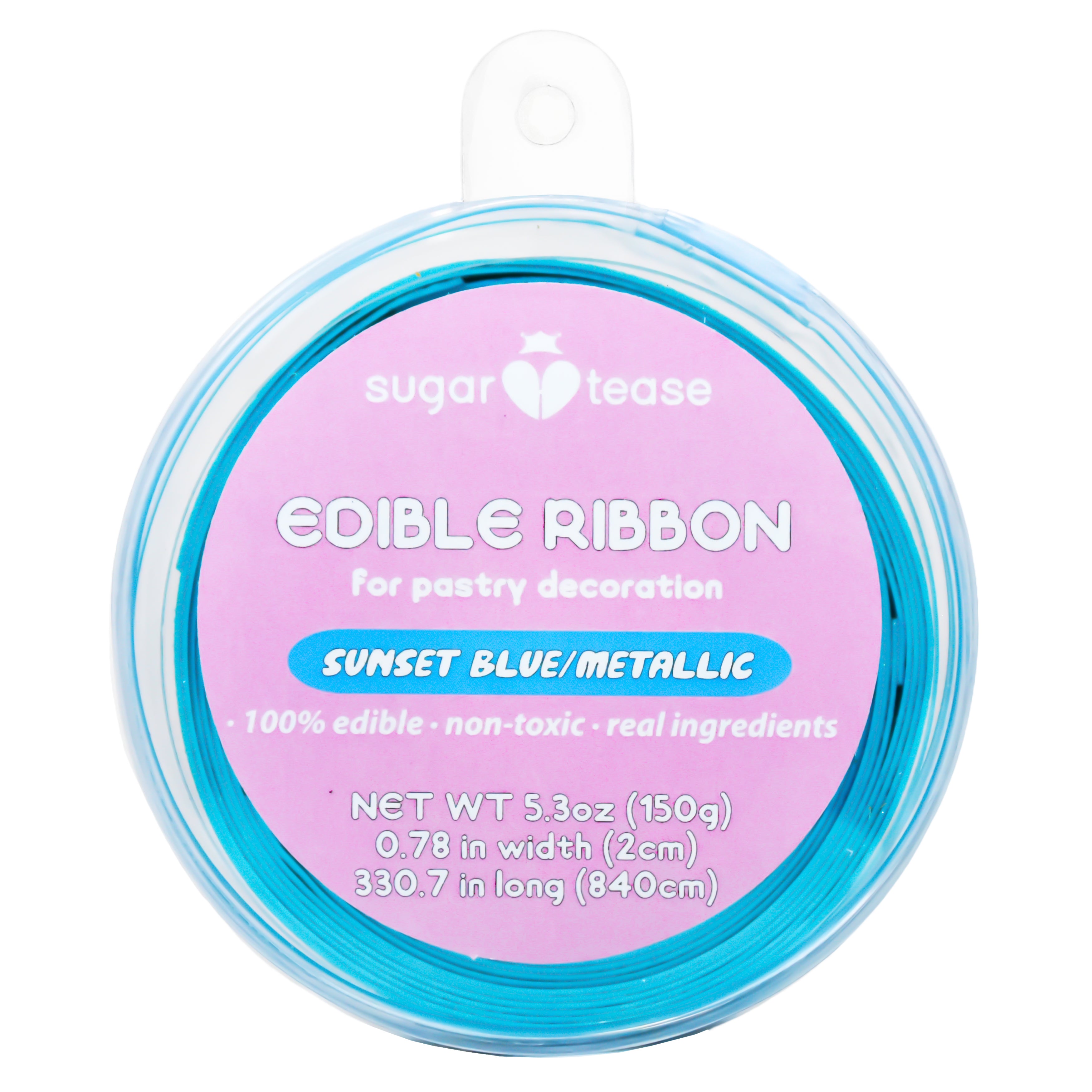 Edible Ribbon Cake Decoration (Metallic)