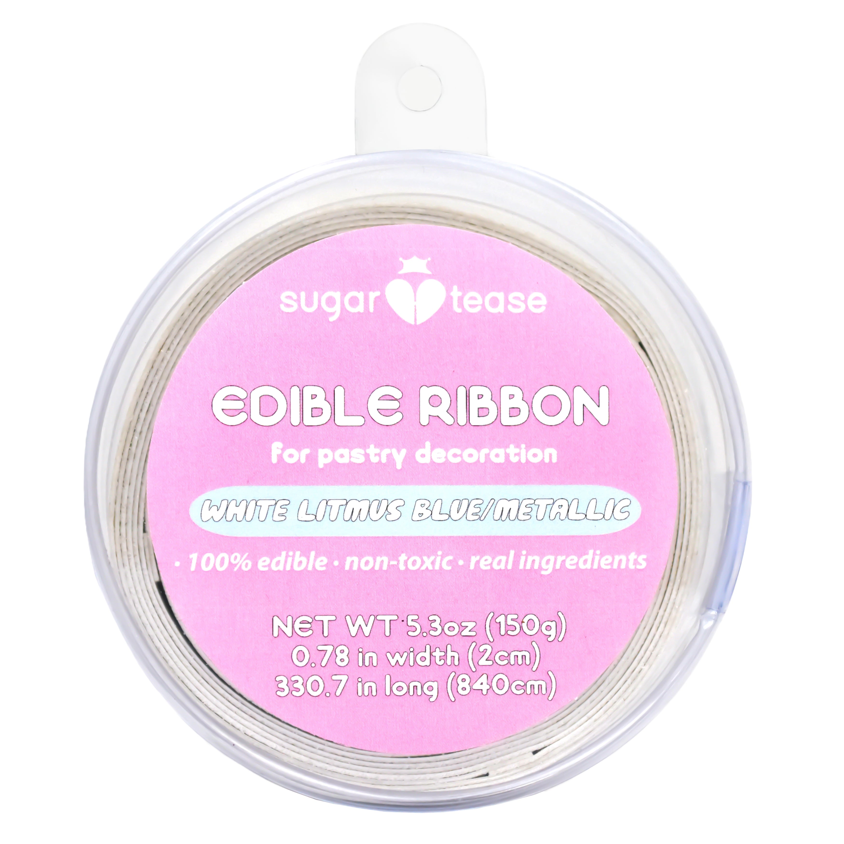 Edible Ribbon Cake Decoration (Metallic)