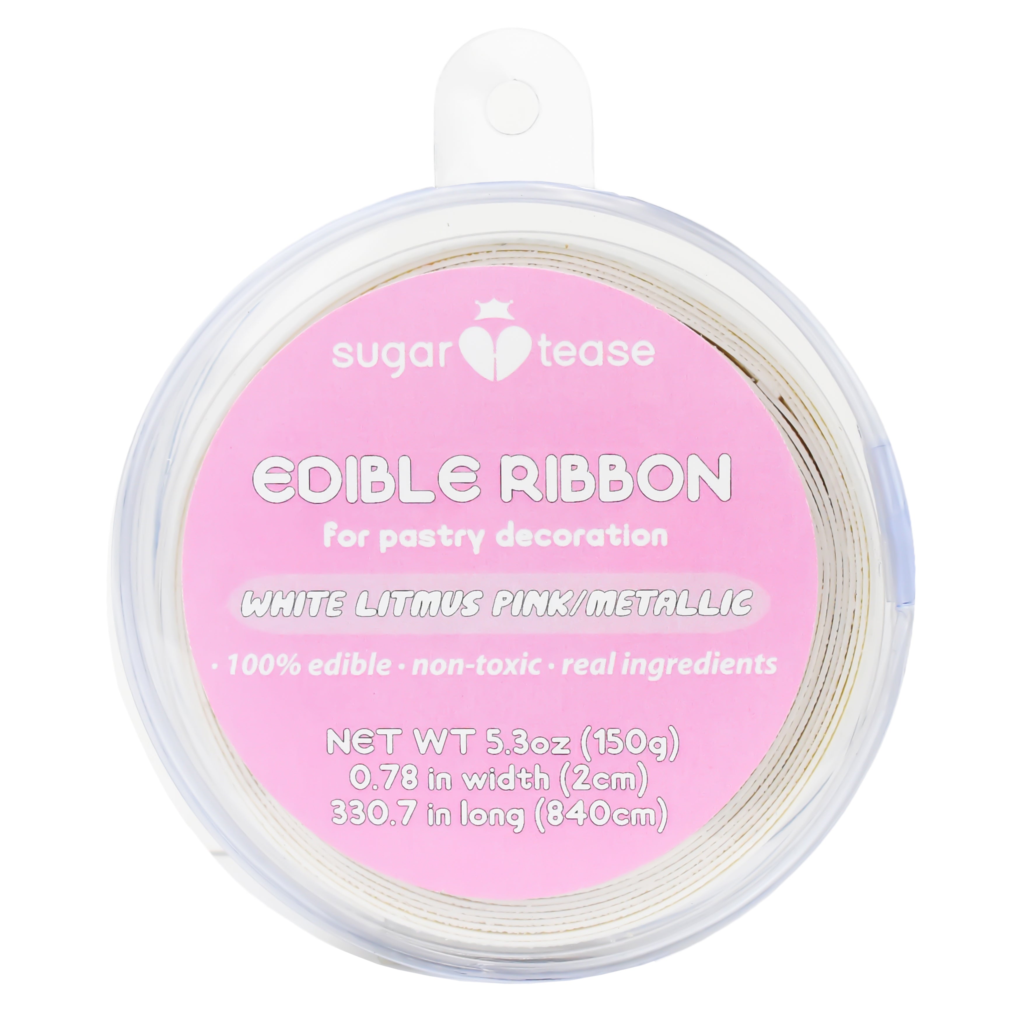Edible Ribbon Cake Decoration (Metallic)